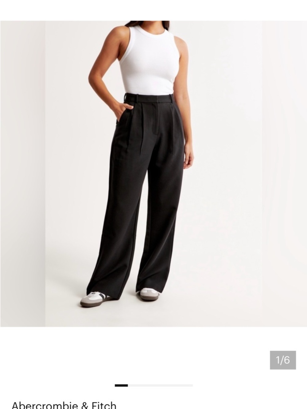 Abercrombie & Fitch Sloane Tailored Pant Black